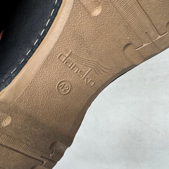 Dansko Black Leather Professional Mule Clogs Comfort Work Shoes Size 42 EU 11 - Picture 8 of 11